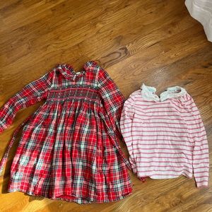 Mini Boden girls dress and top lot 4-5 yr Christmas